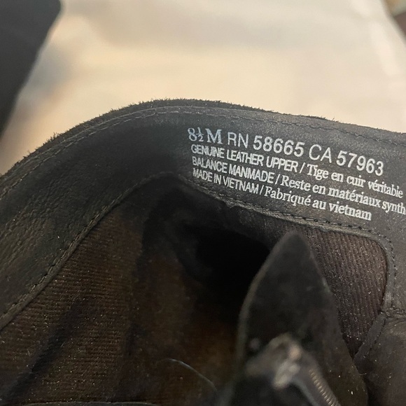 Caslon Nordstrom Open Toe Suede Bootie Black Suede Size 8.5M - Picture 11 of 11